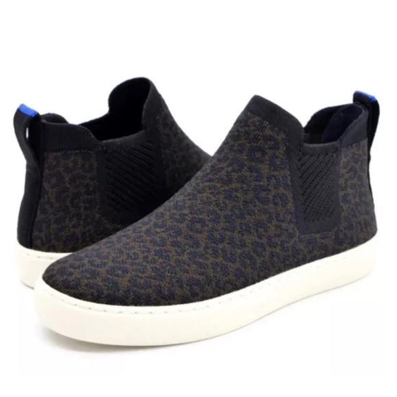 Rothy’s Chelsea Expresso Spot Mid Top Sneakers - Picture 1 of 3